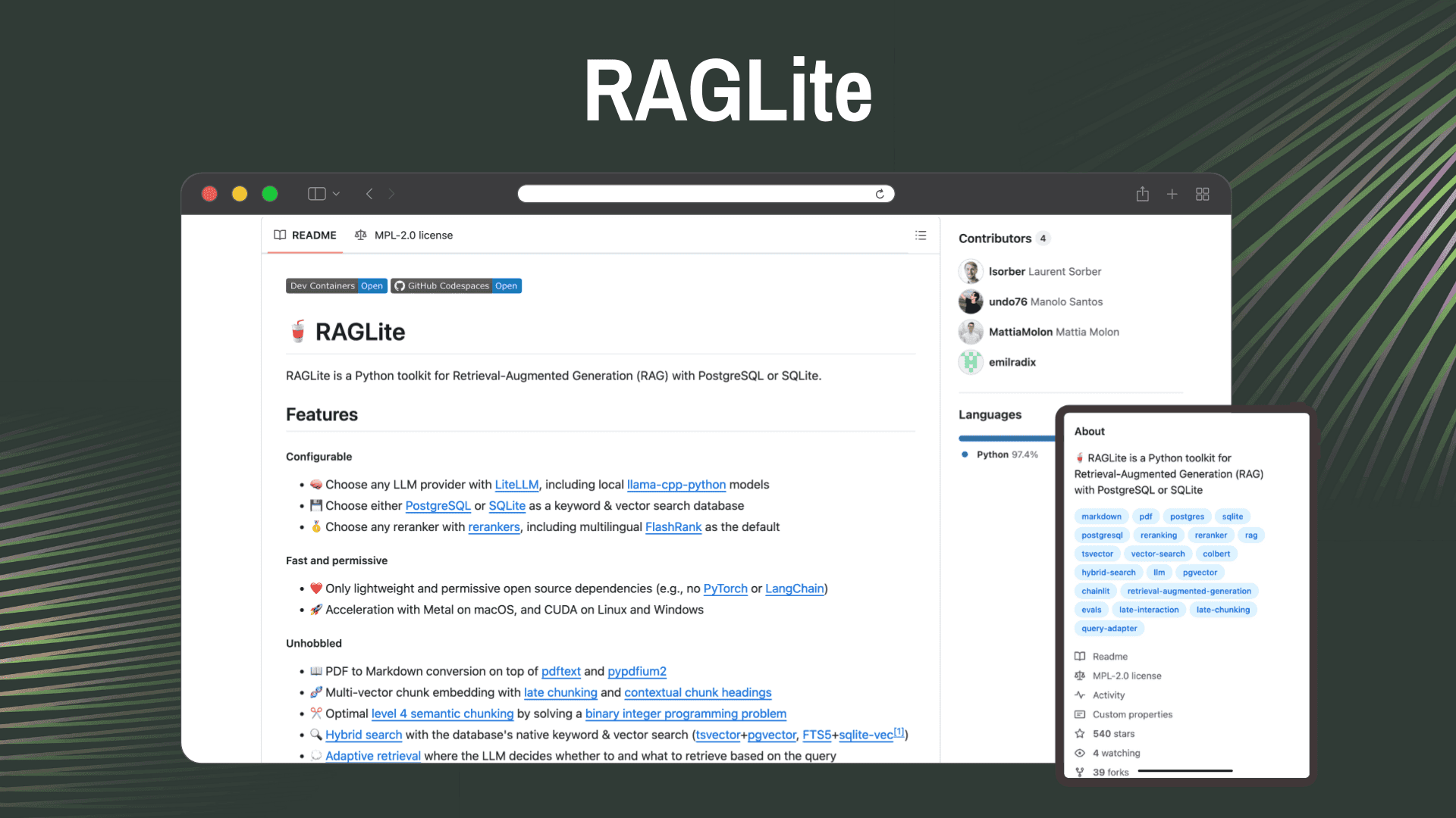 RAGLite