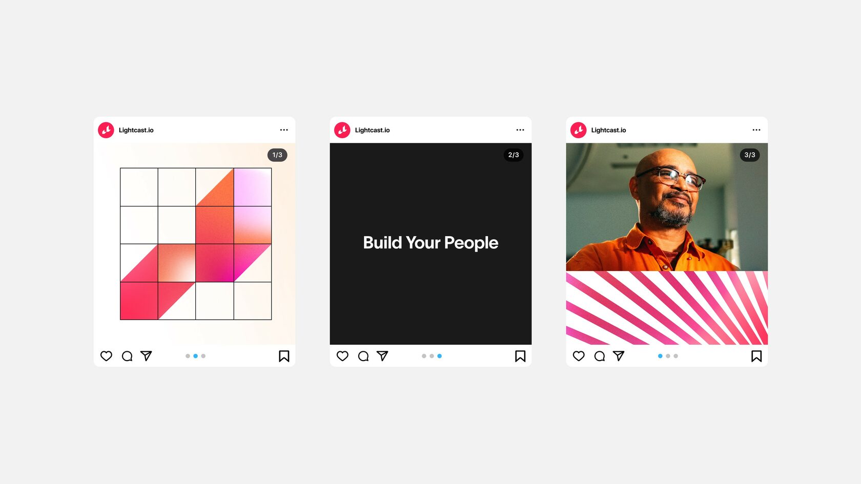 Lightcast social posts