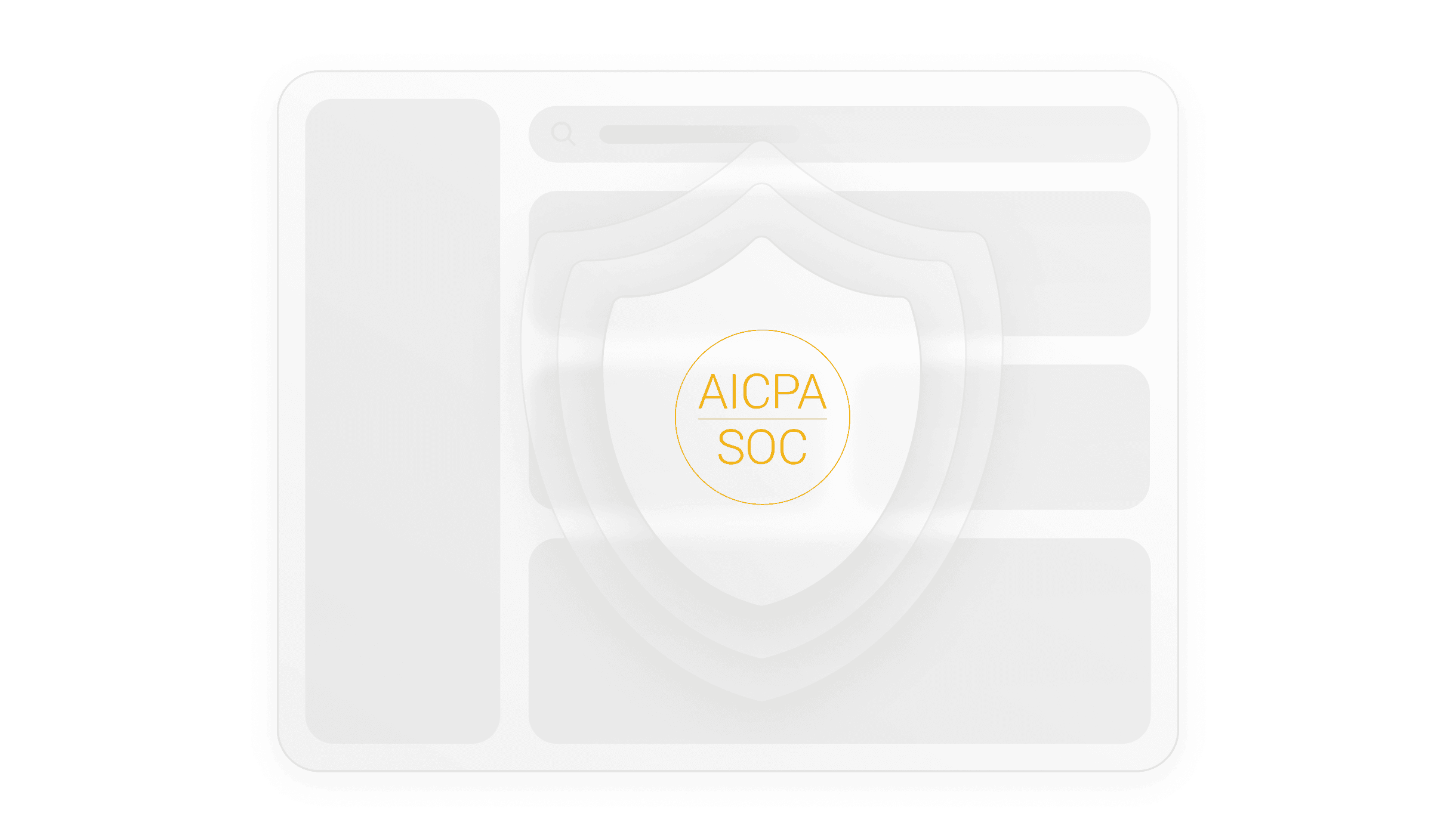 An abstract render showing that Planhat is AICPA SOC II compliant.