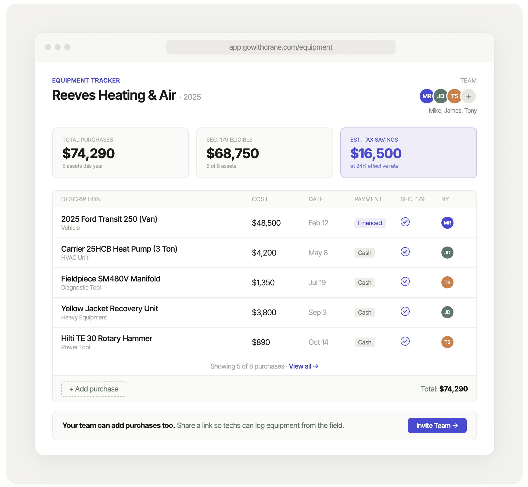 Wedge Webflow template product image