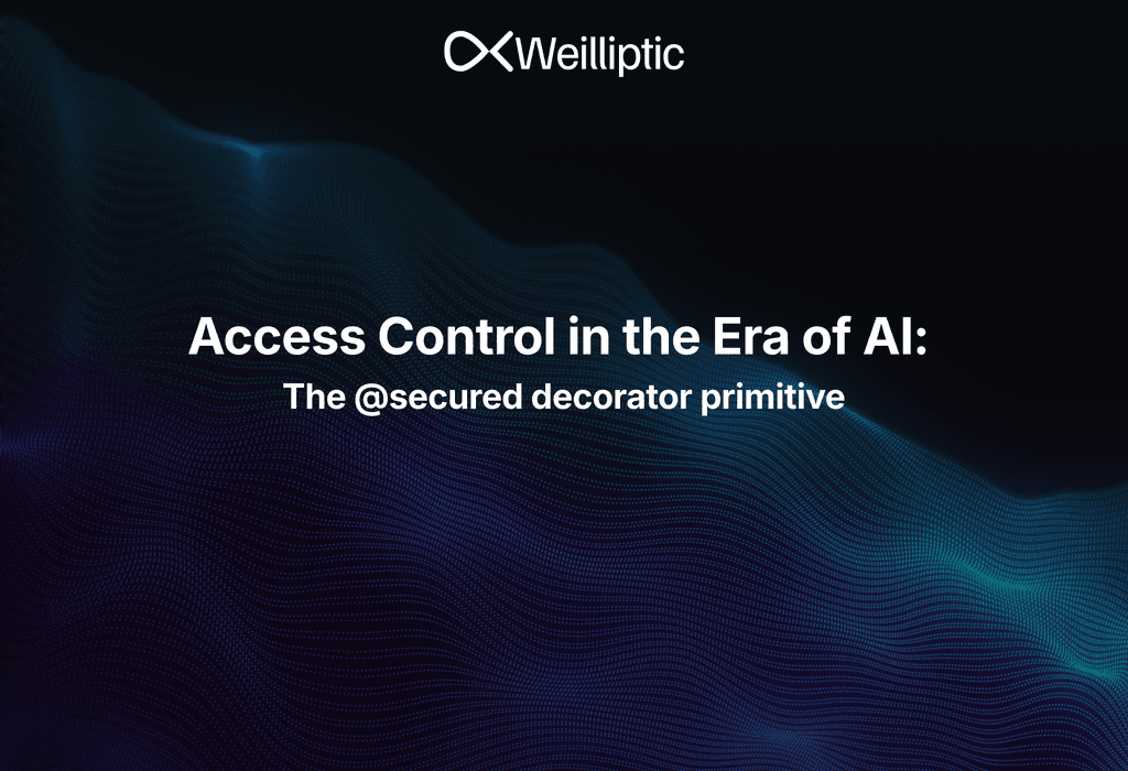 Access control in the era of AI: The @secured decorator primitive.