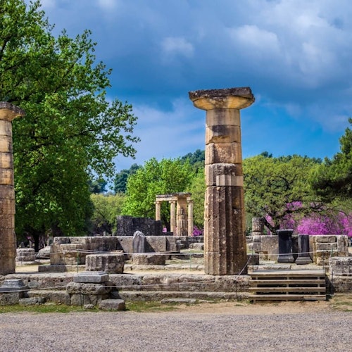 古奥林匹亚的历史遗迹。