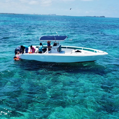 The 31-foot center console power boat that can accommodate up to 15 people.