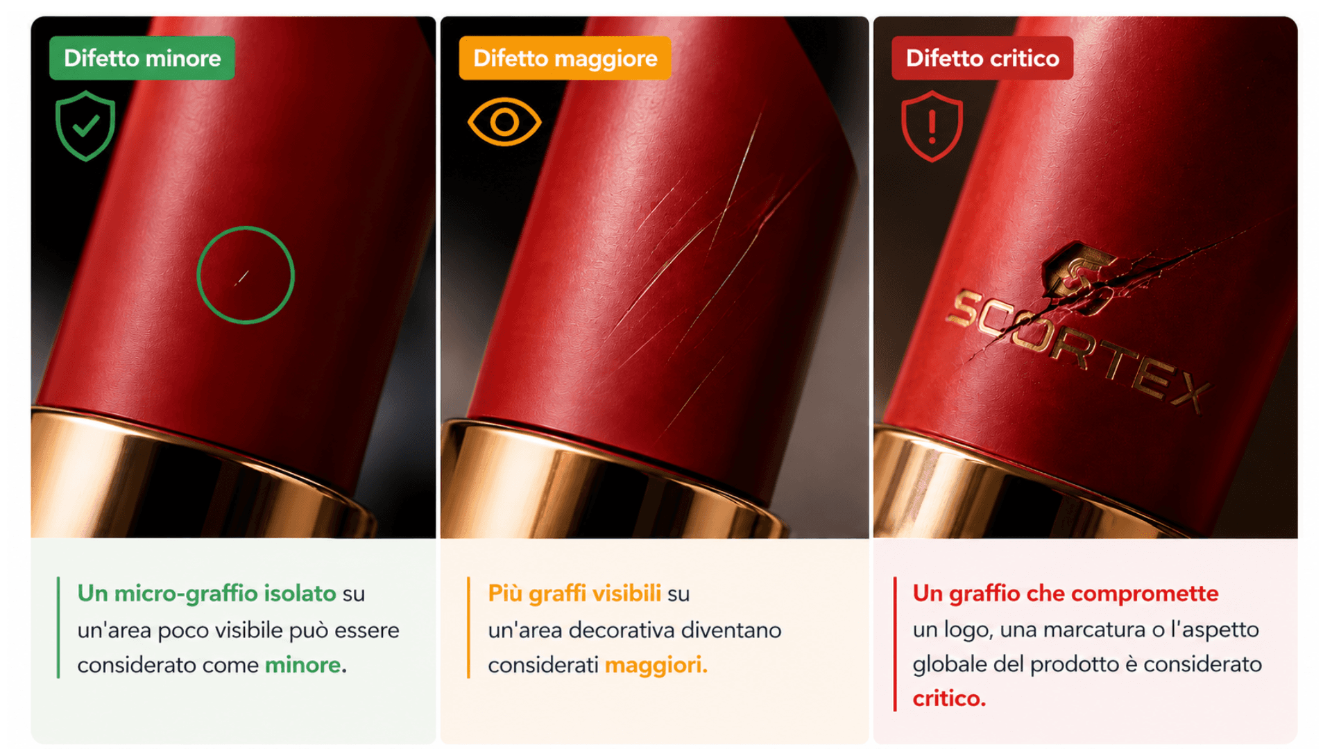 Difetti critici dei rossetti