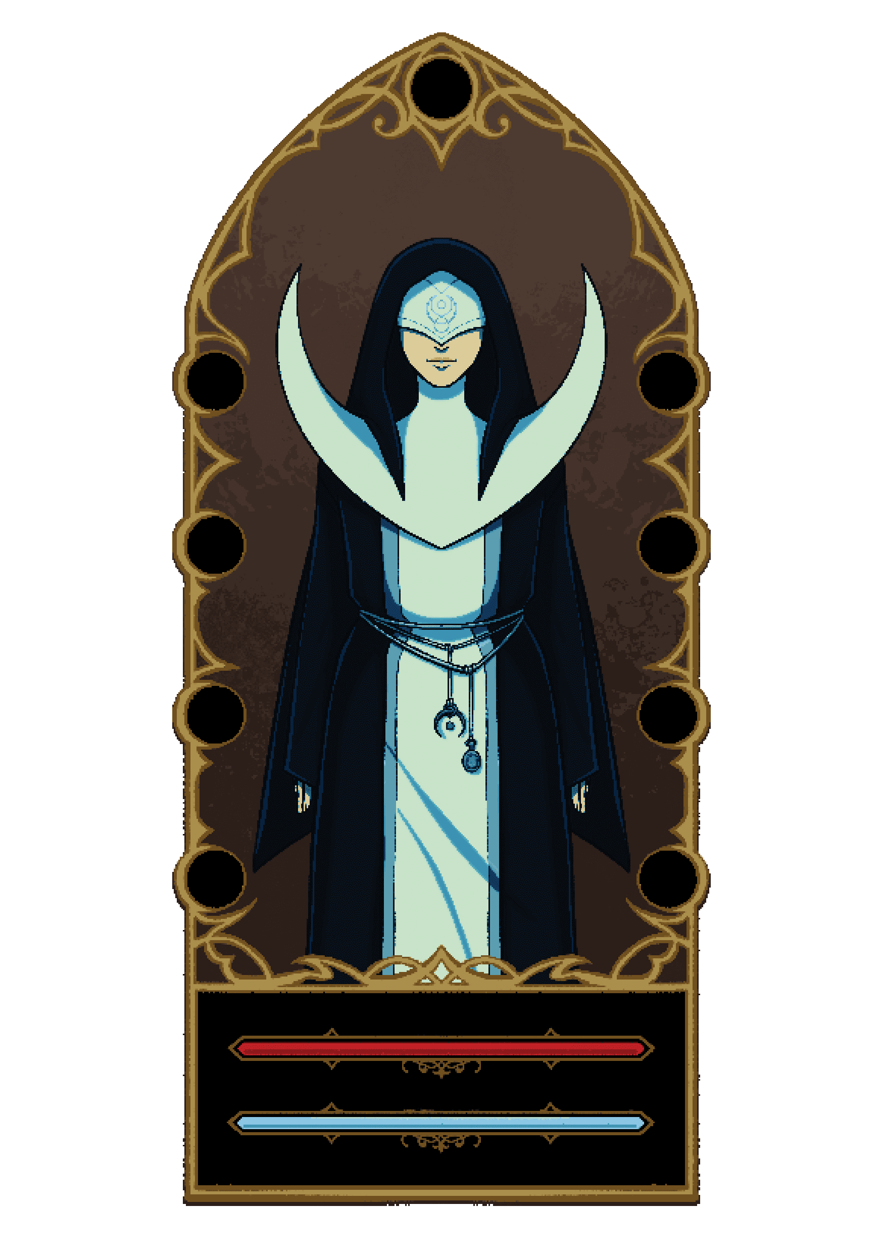 Illustration of the moon priestess