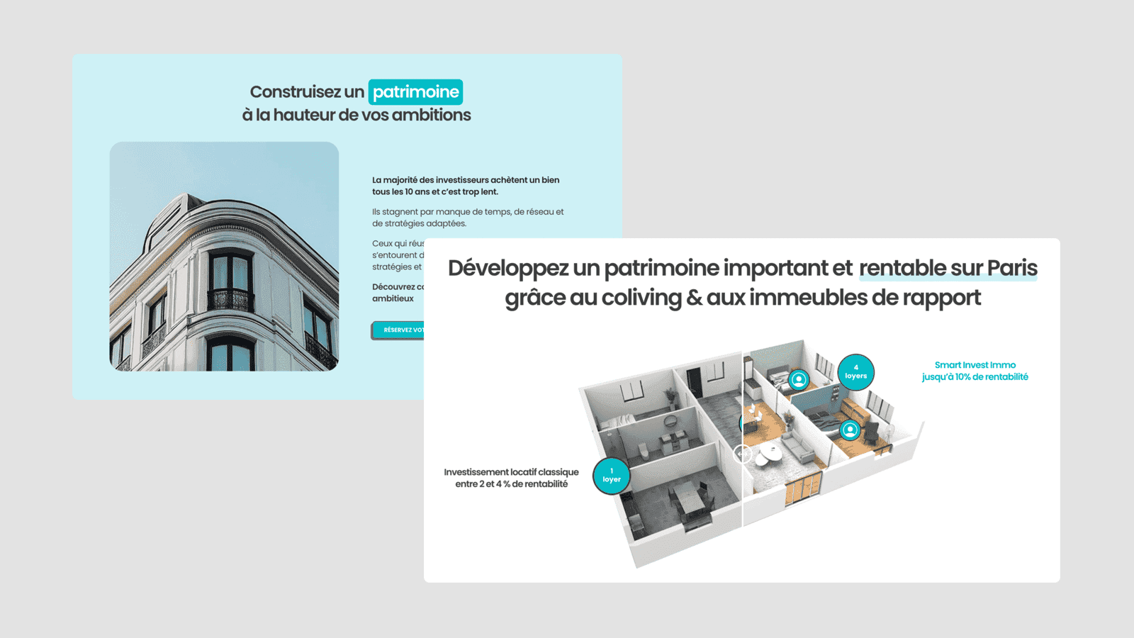 Landing page Smart Invest Immo