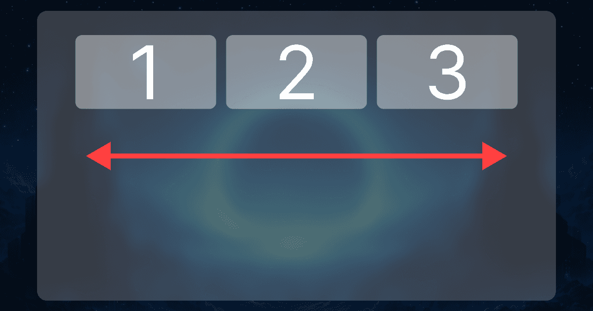Exemple de layout vertical sur Framer avec éléments empilés