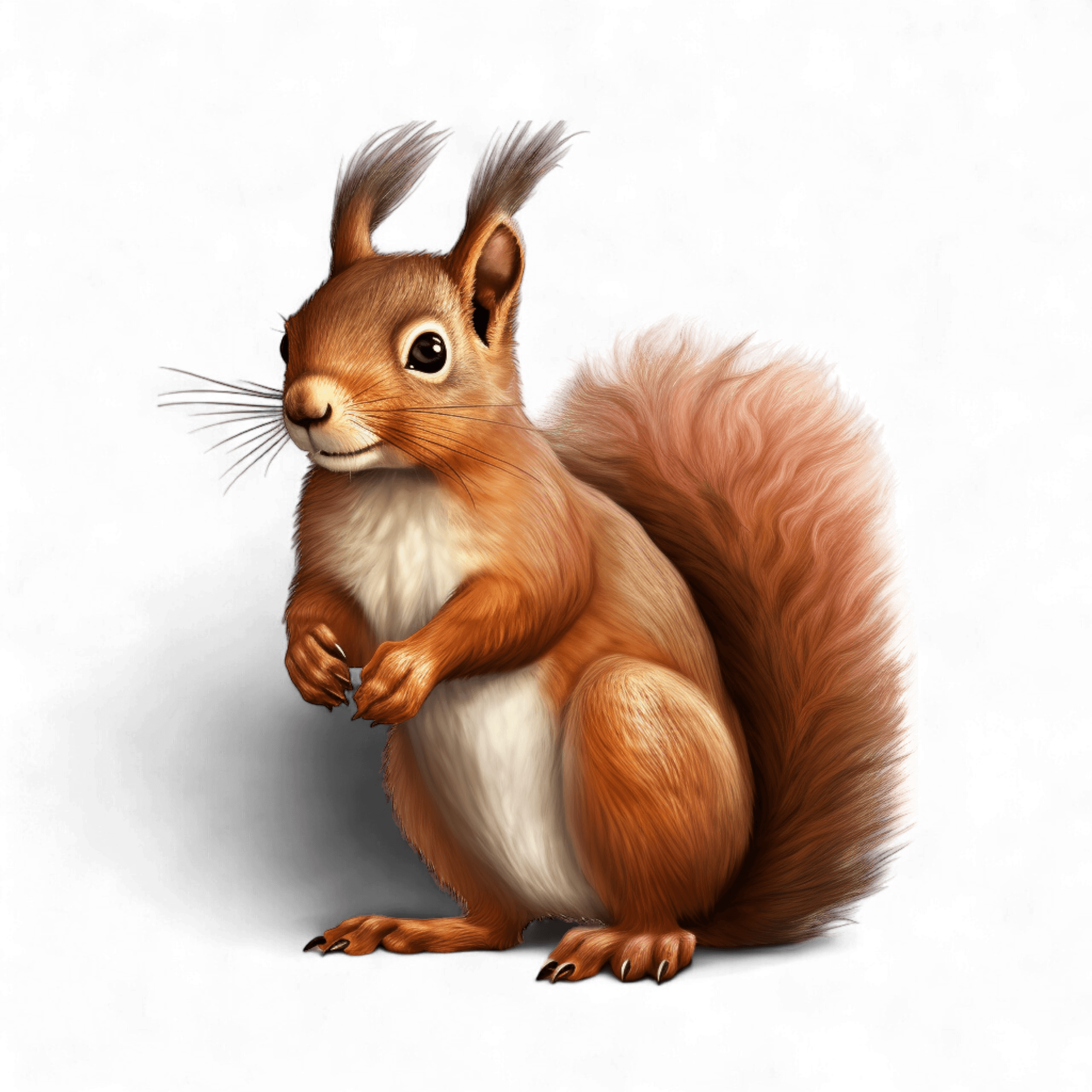 Cute illustrated Eichhörnchen
