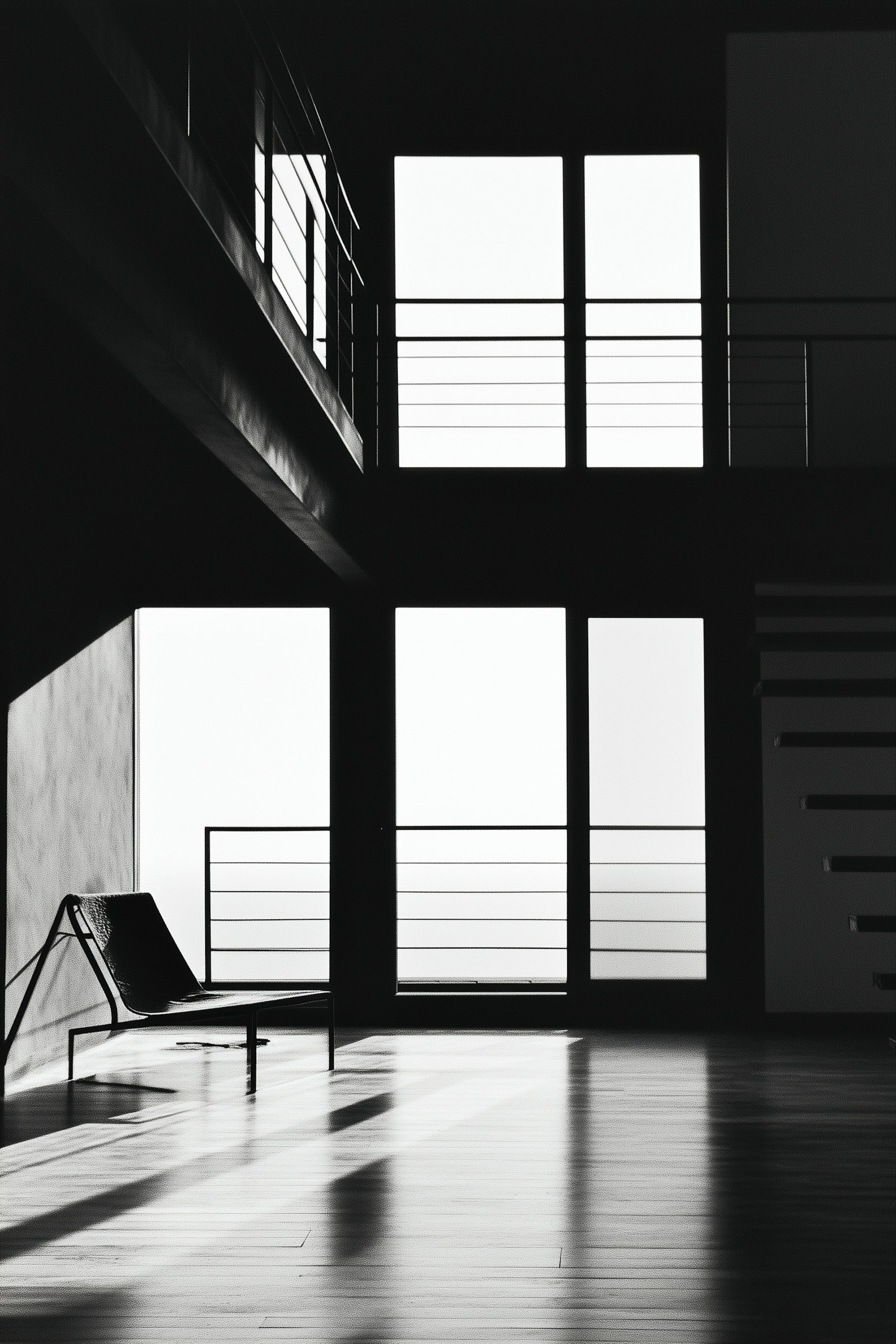 Steel glazing on three elevations