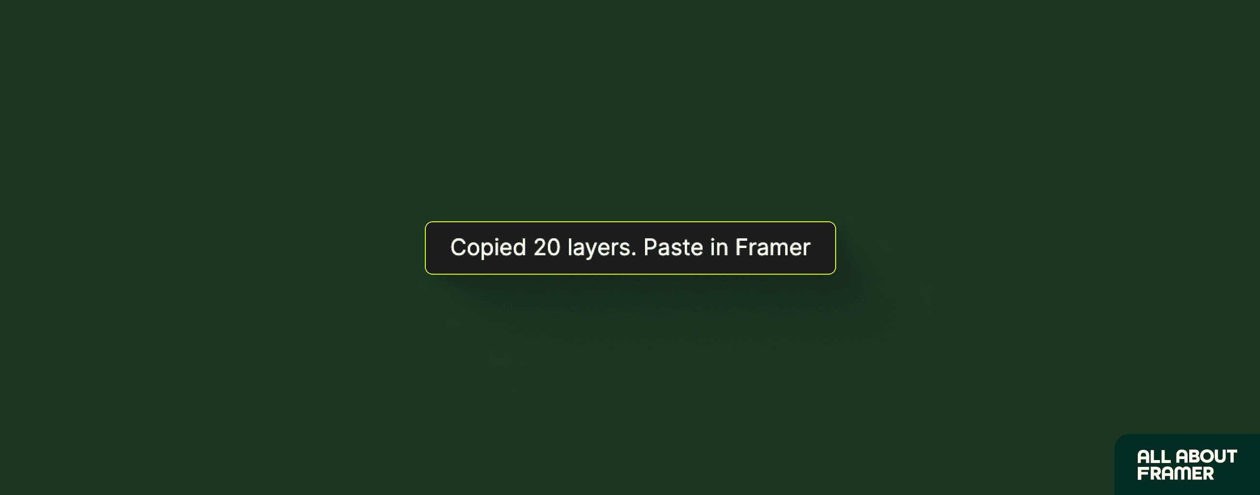 Layers Copied In Framer