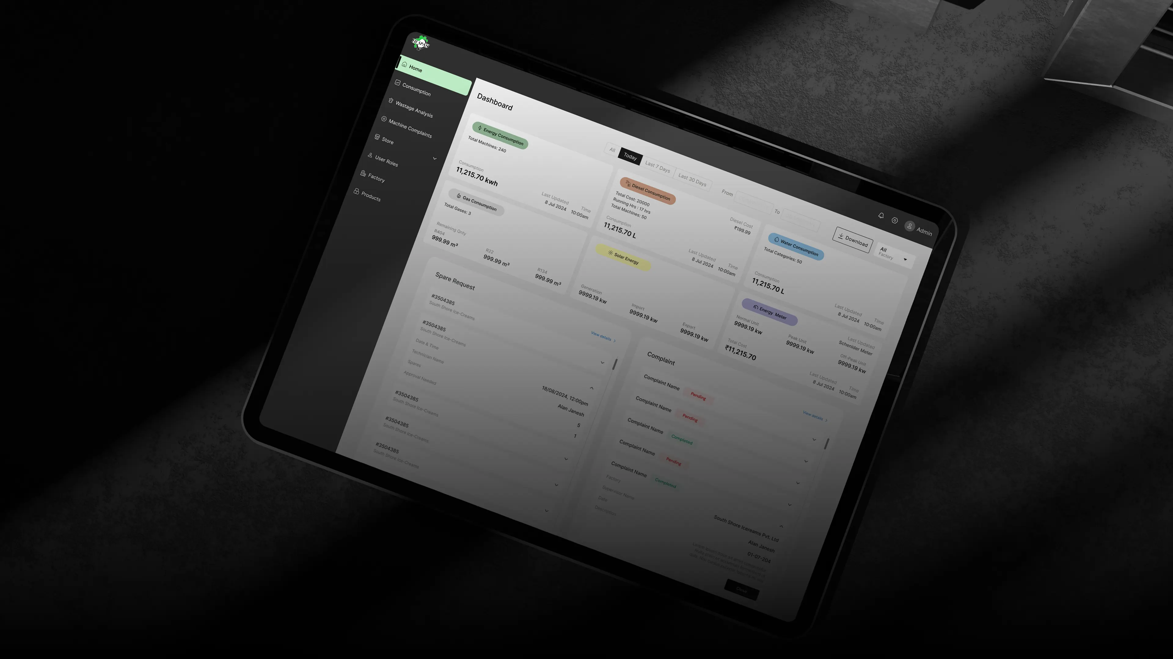 Futuristic shot of a male on o motorbike