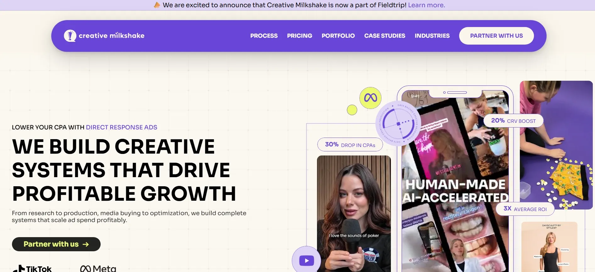 Creative Milkshake builds high-volume creative systems for scale.