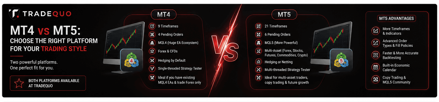 difference between mt4 and mt5