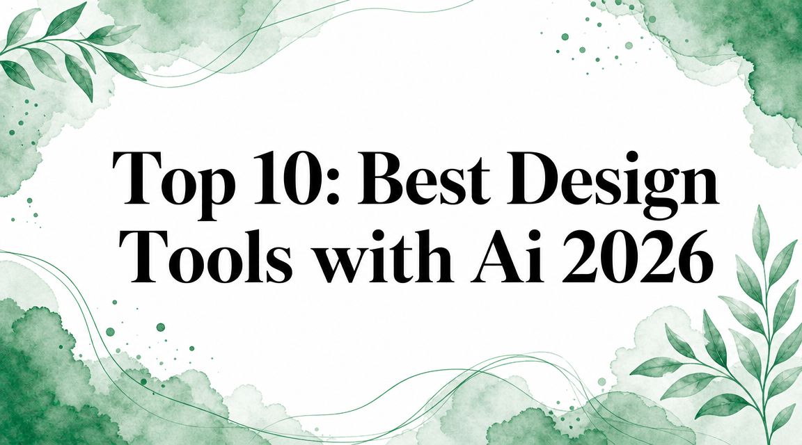 Top 10: Best Design Tools with Ai 2026