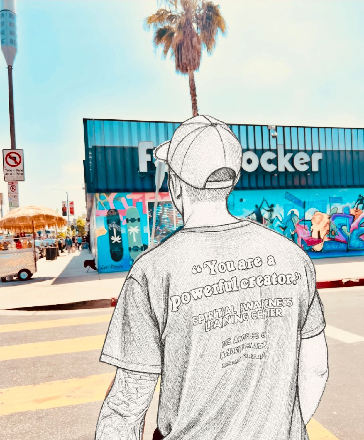 Modern abstract B&W composition