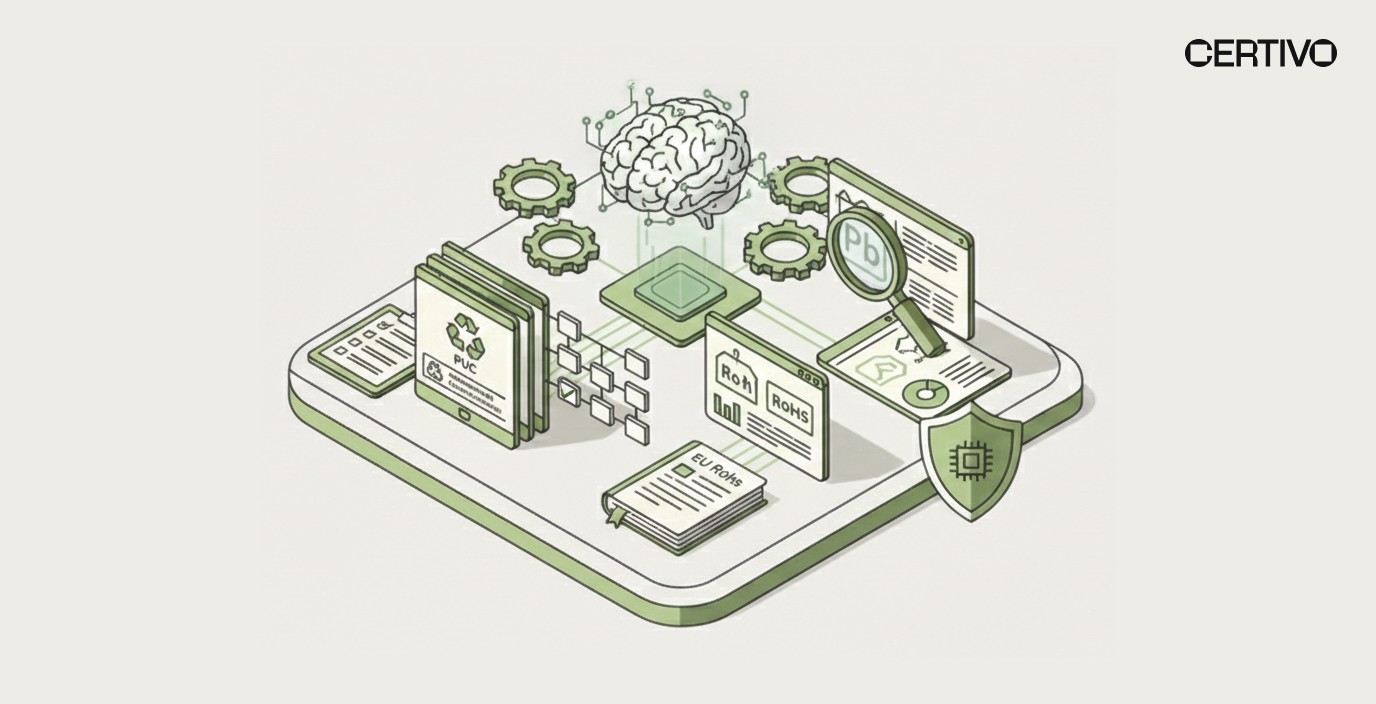 Supply chain lead content verification RoHS recovered PVC compliance documentation