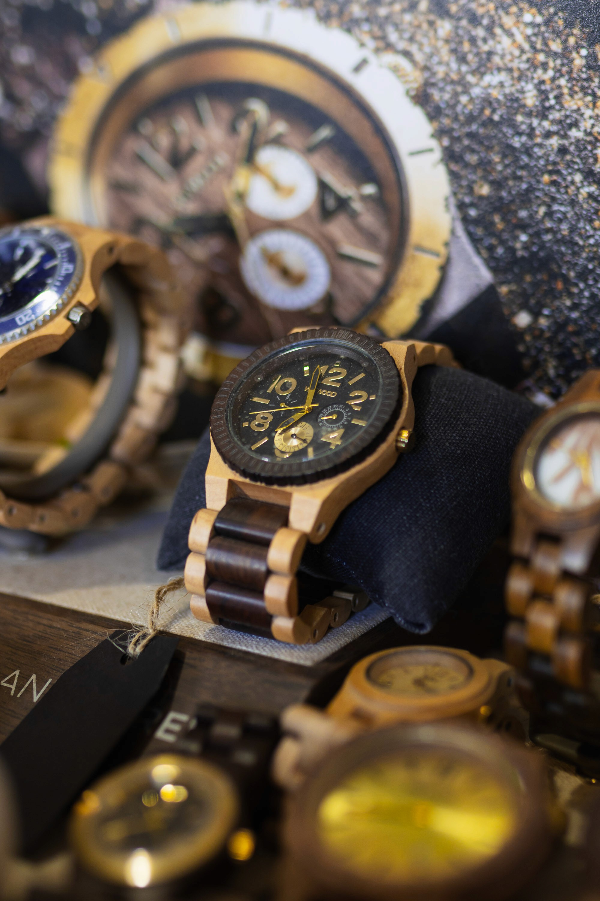 A beautiful wood watch