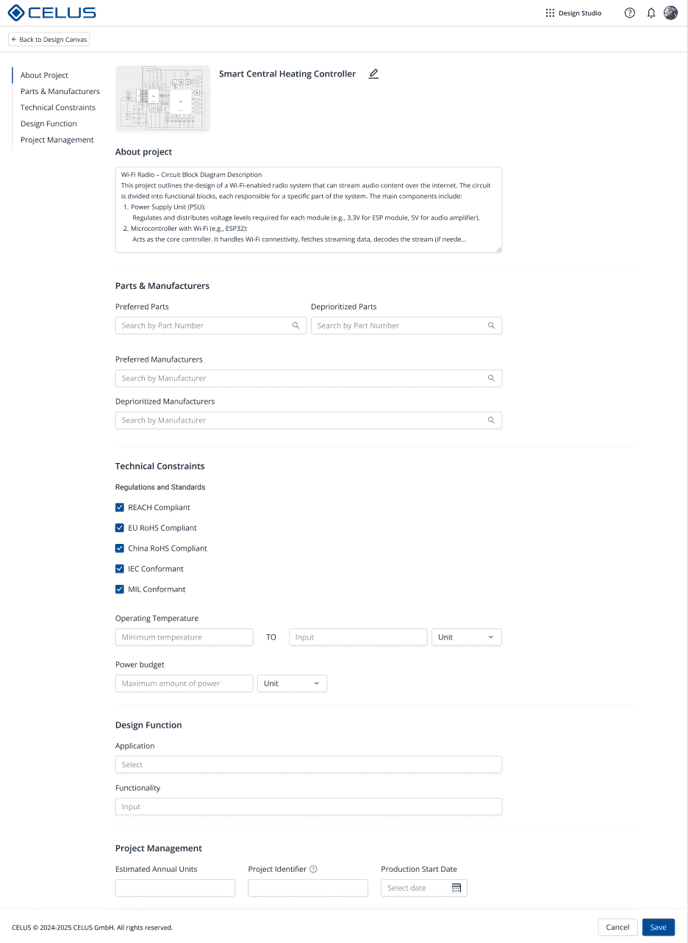 Project Settings