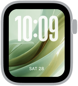 emerald afterglow Apple Watch face preview 5 featuring abstract, gradient, modern, and st patricks day.
