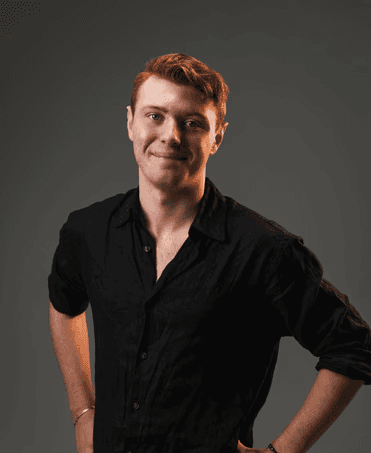 Portrait avatar of a woman with dark hair on a orange background
