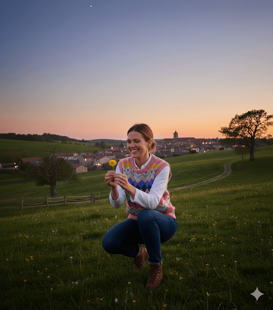 woman stretching arms