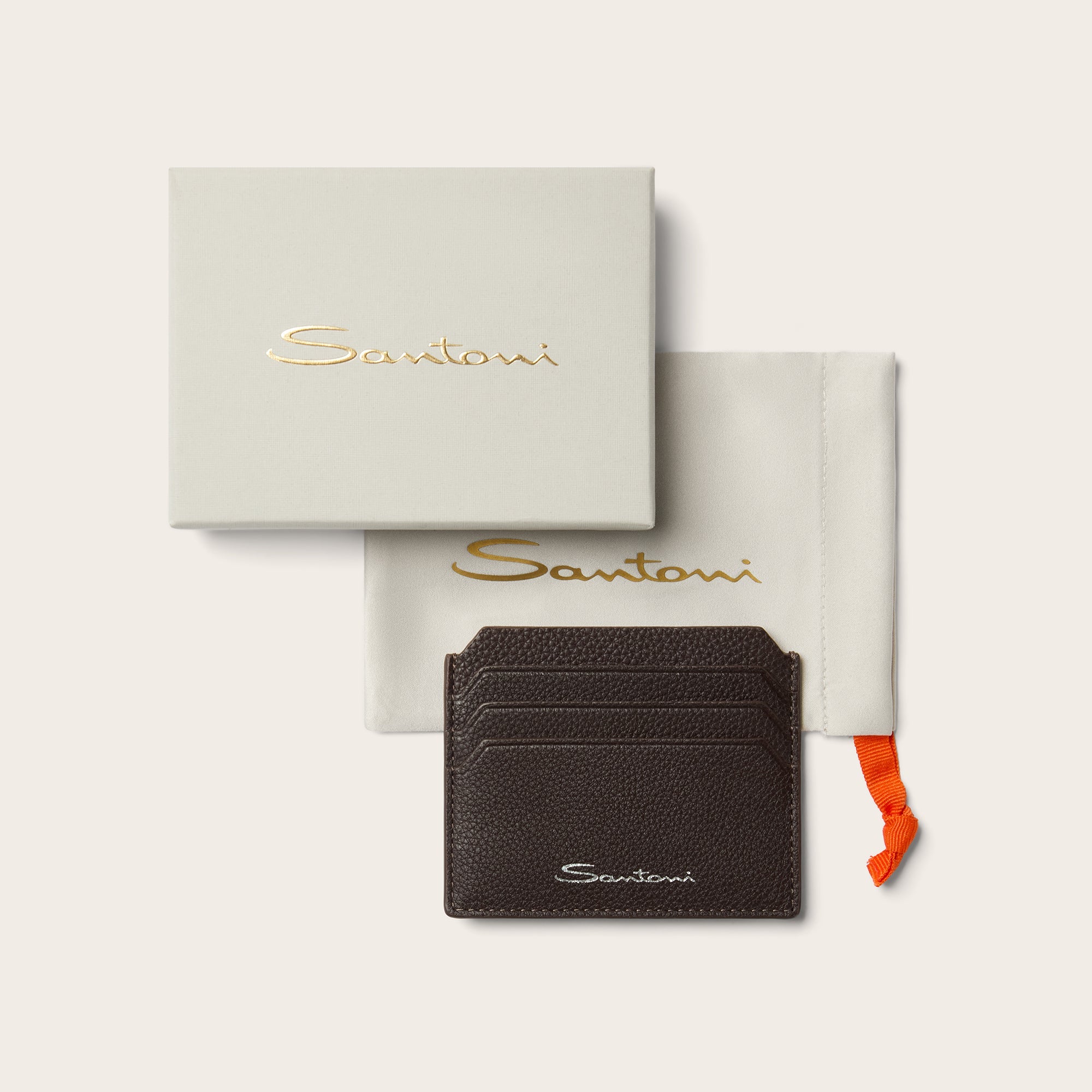 Tumbled Leather Credit Card Holder - Mandelli UK