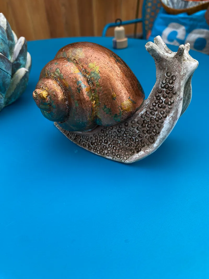 copper snail close up 