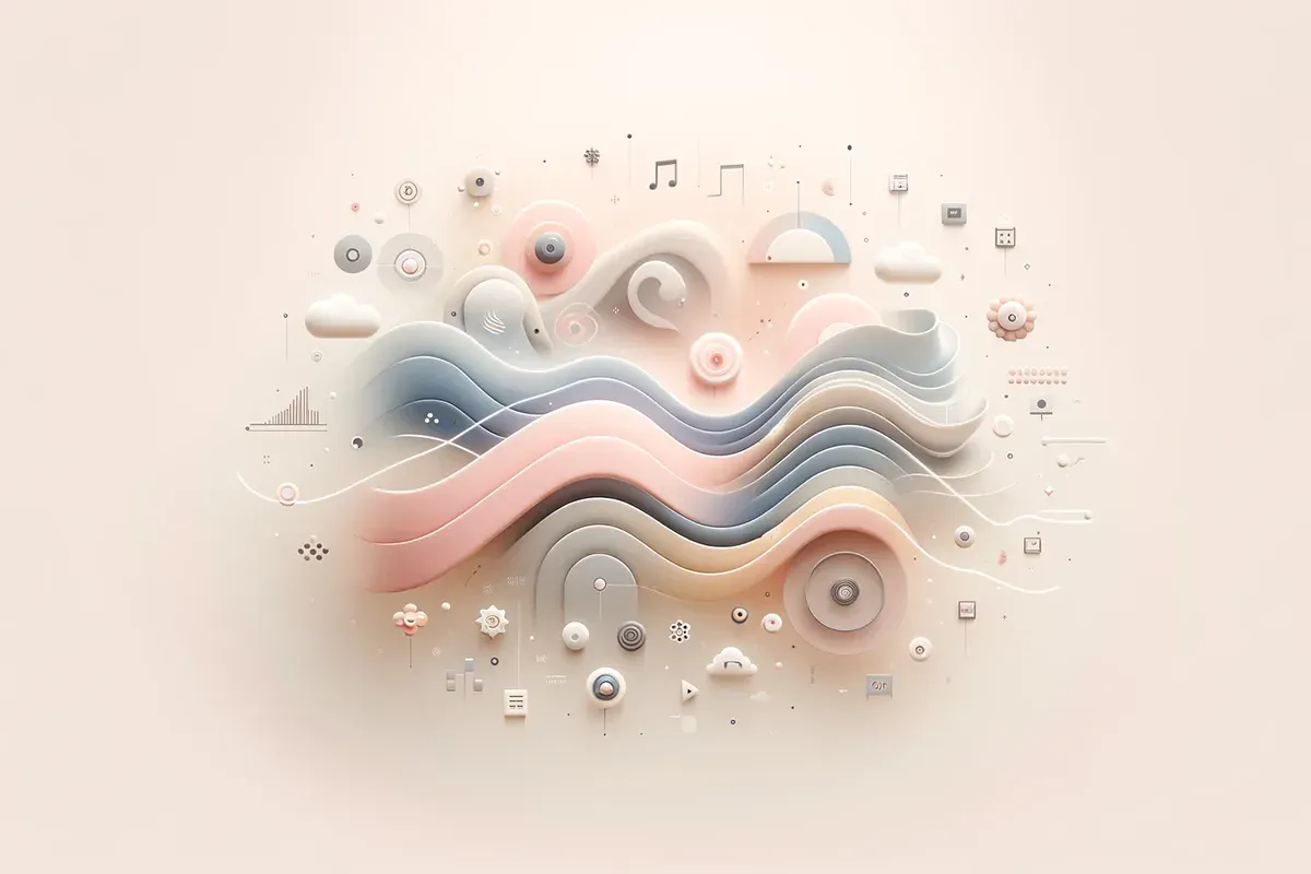 Generative AI creating multimedia content including text, images, music, and video