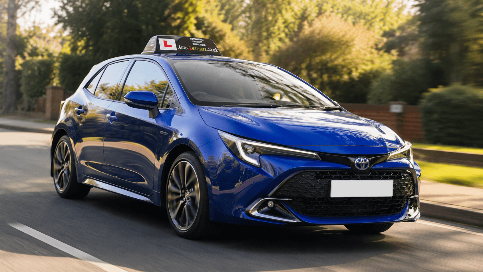 Sharan’s Toyota Corolla Excel automatic hybrid used for driving lessons