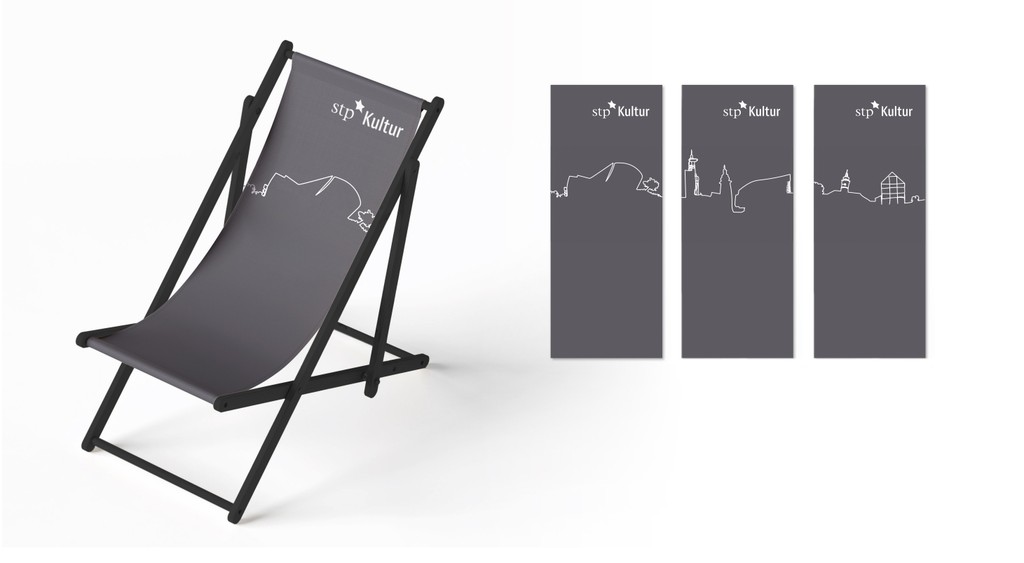 Mockup der St.Pölten Skyline Illustration
