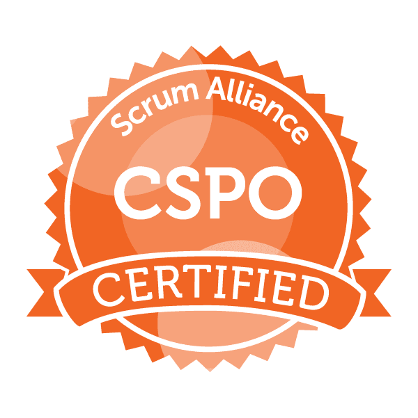 Scrum Alliance certification.