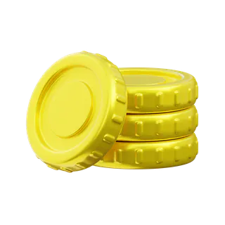 Free 3D gold coin icon