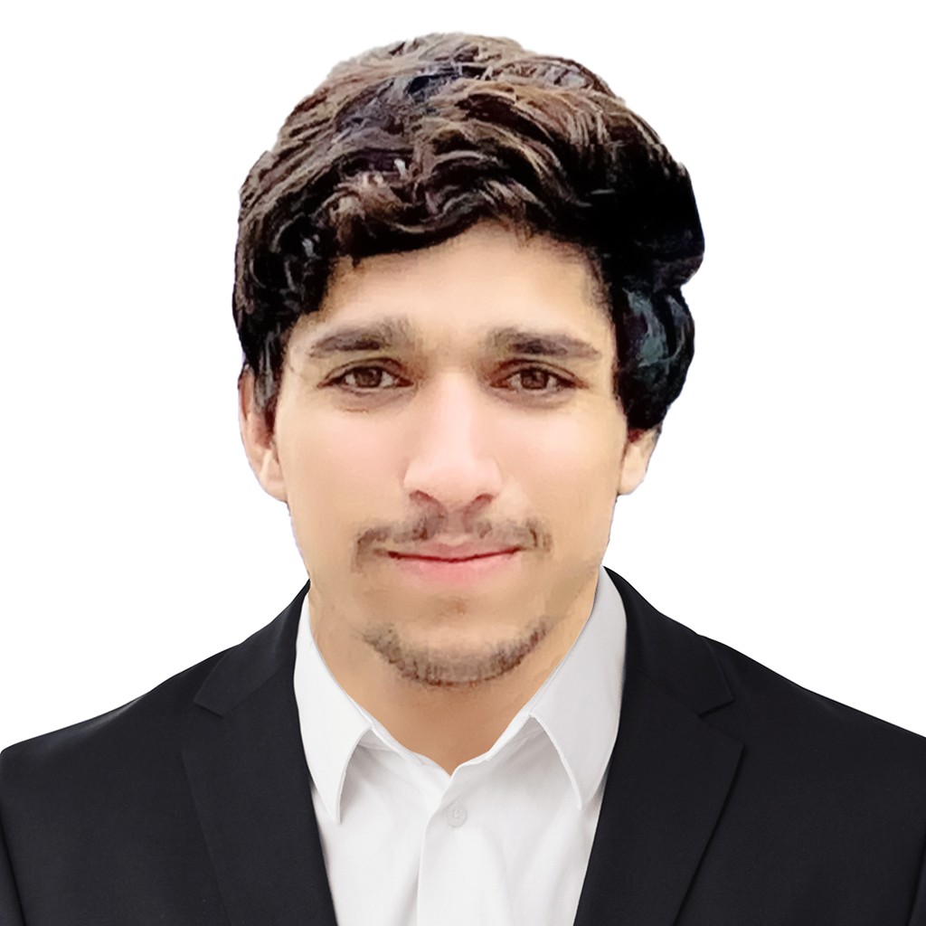 Portrait of portfolio creator – front view