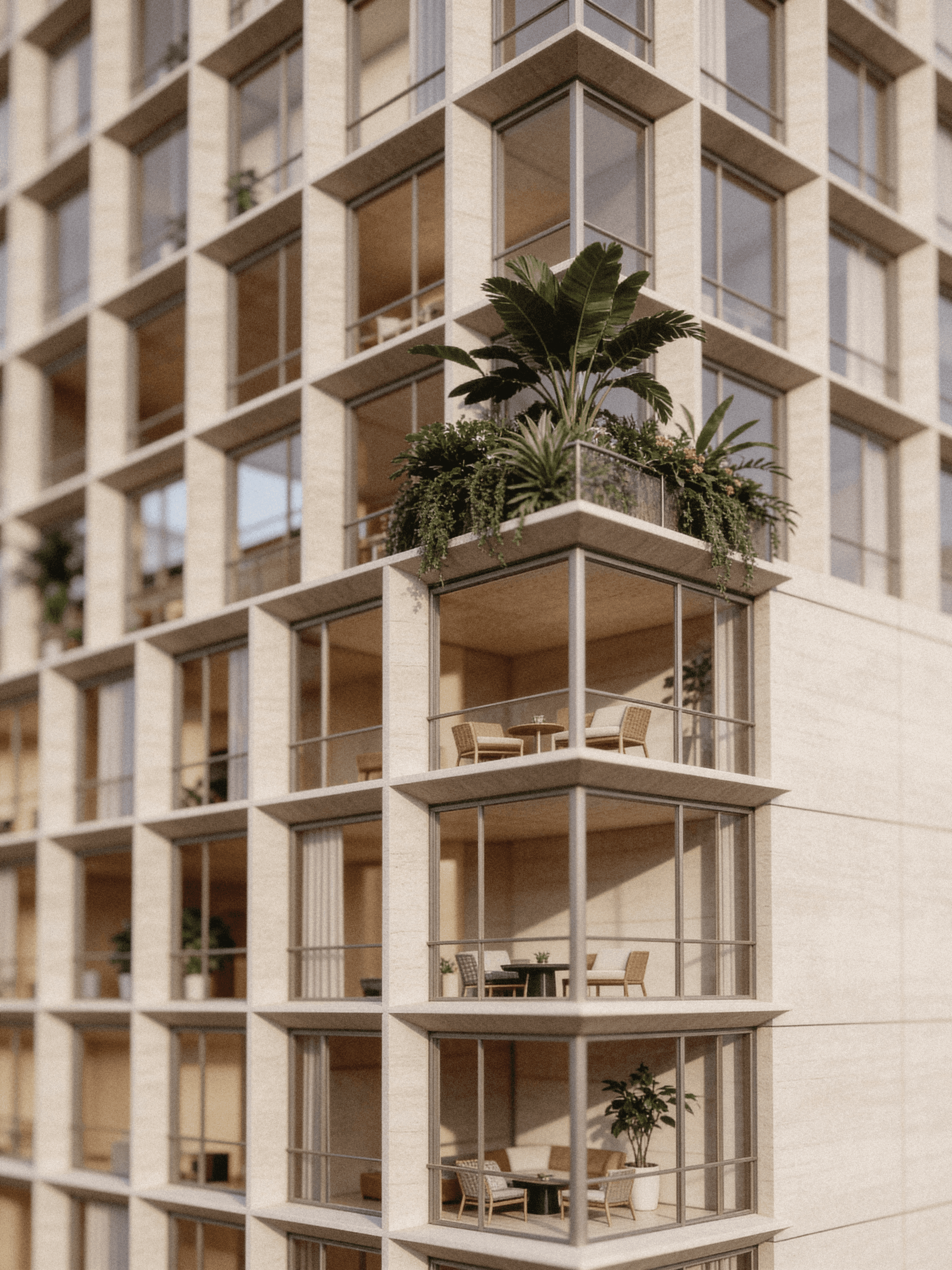 Boutique hotel entrance