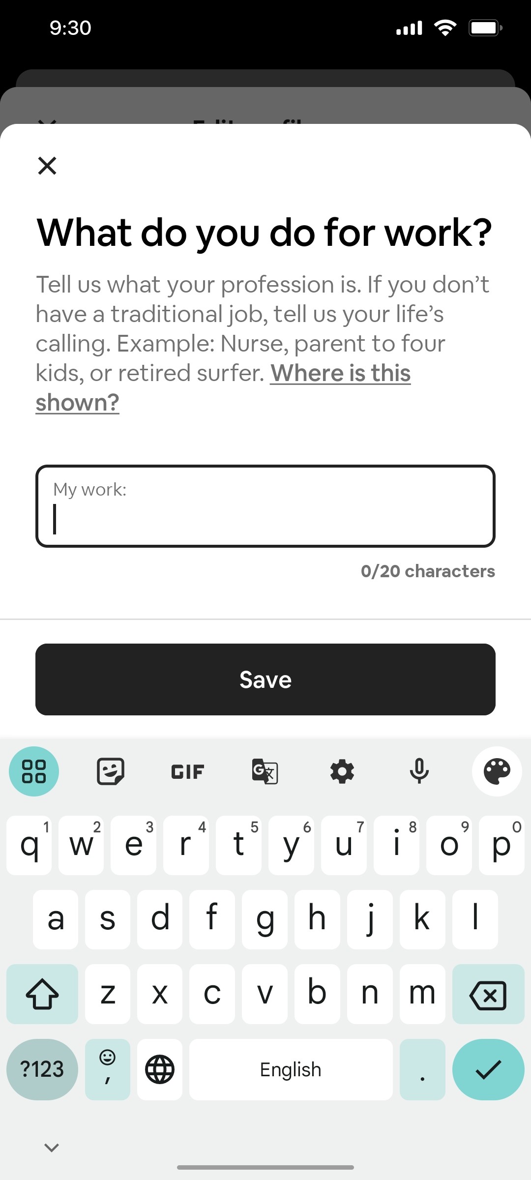 Airbnb Enter your work screen