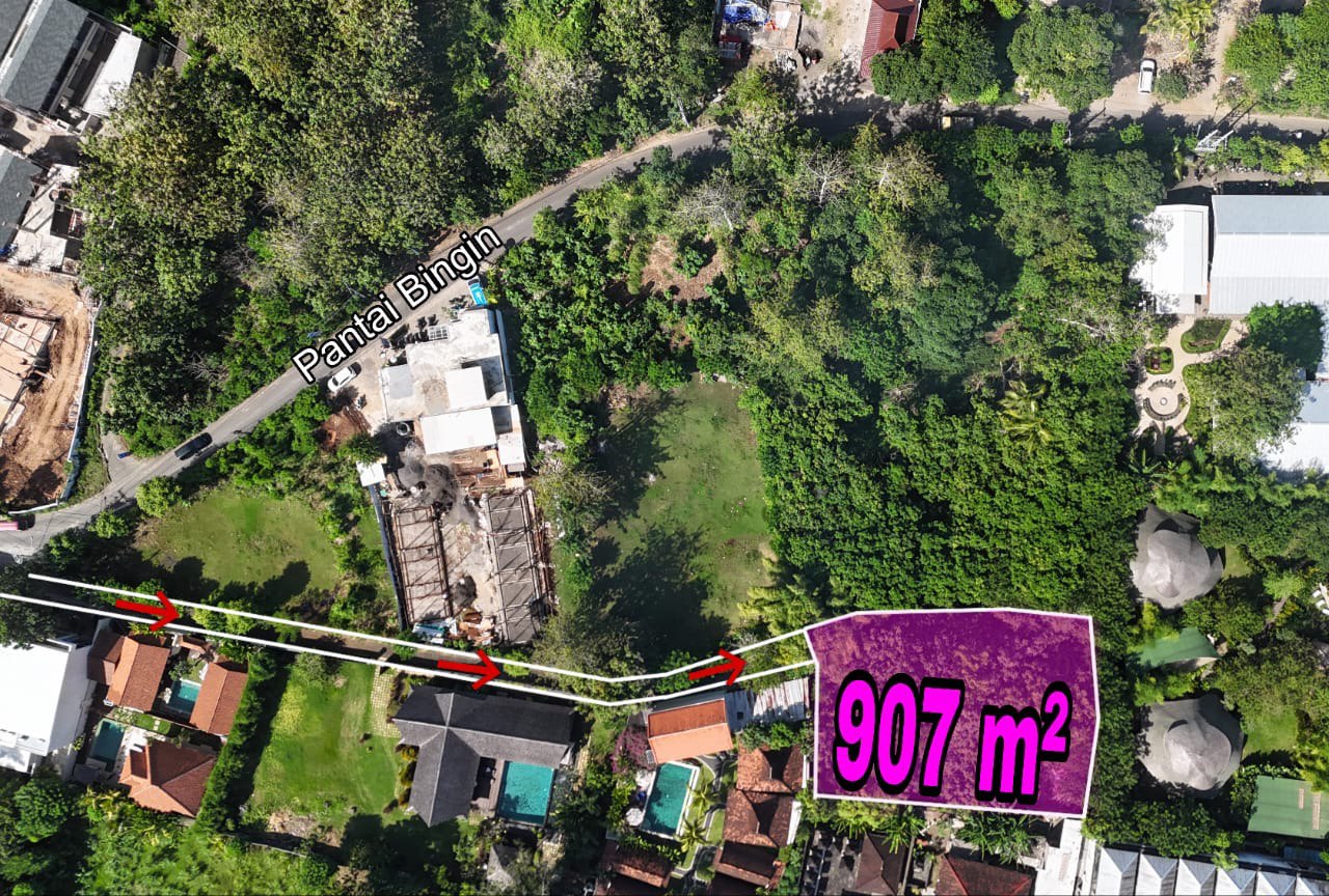 907 m² land plot in Bingin, Freehold