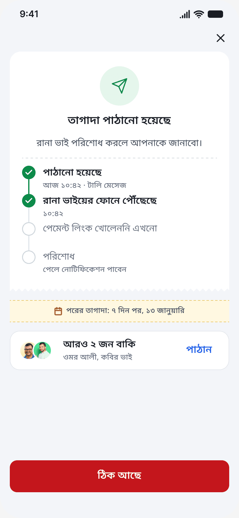 After sending: Final · 2023