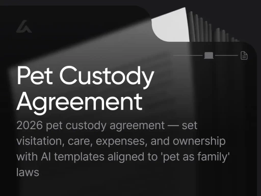 Pet Custody Agreement