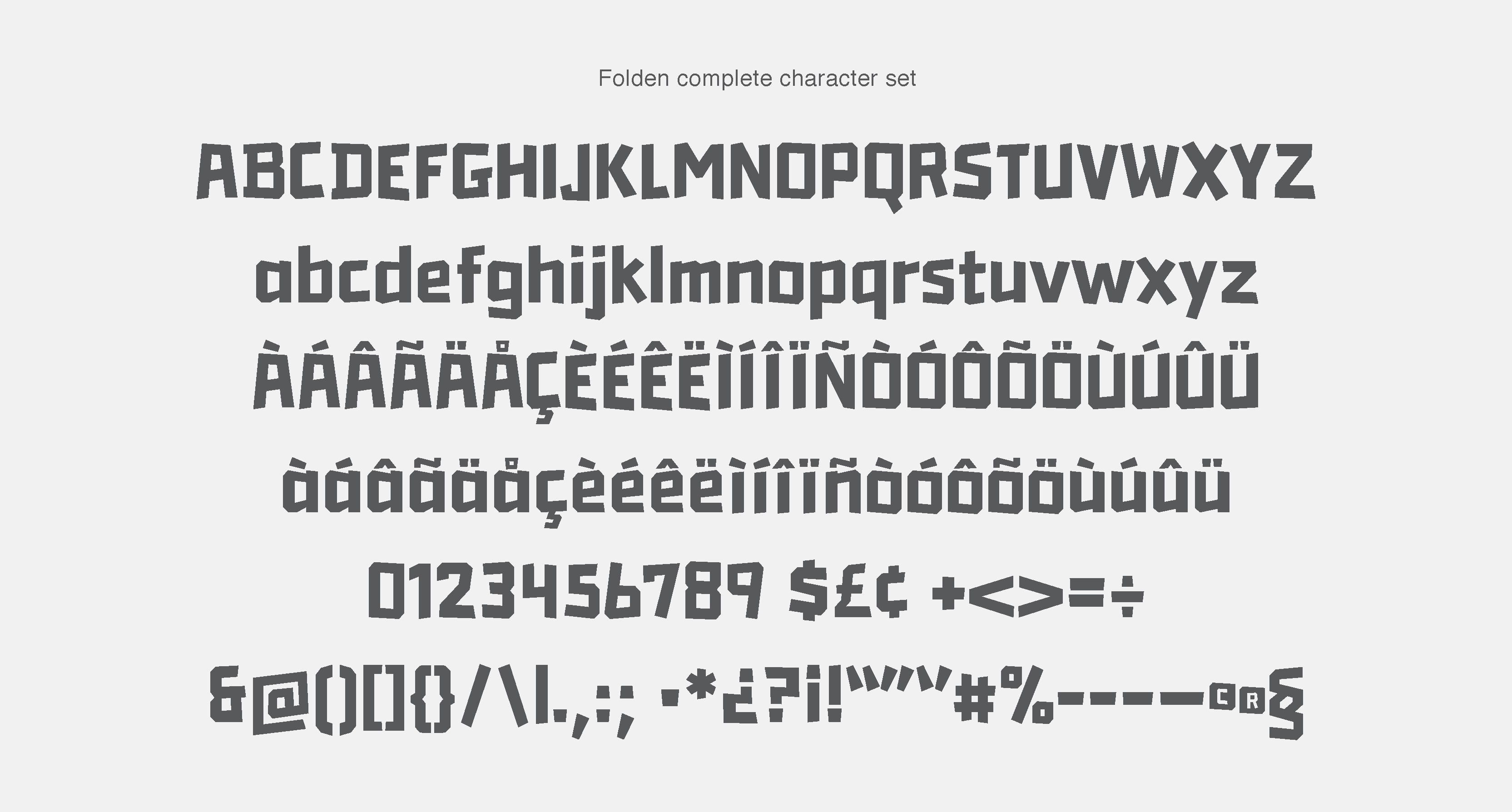 grey alphabet on white background