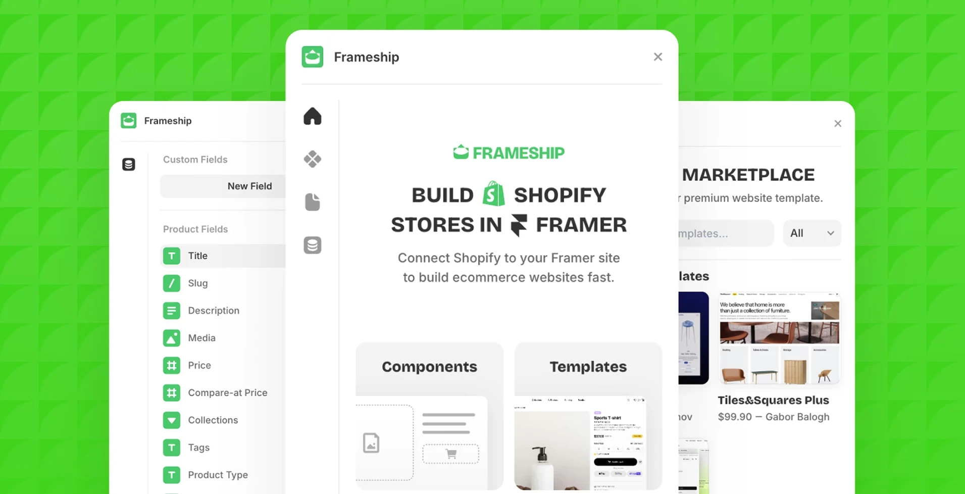 Interface du plugin de Frameship
