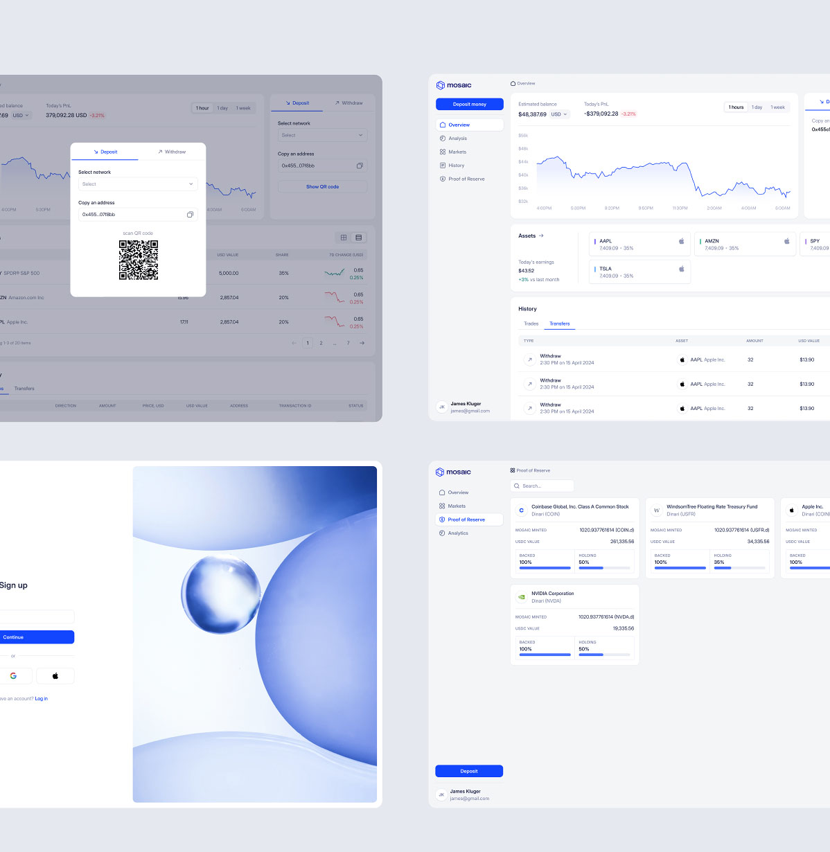 Mosaic / asset tokenization platform
