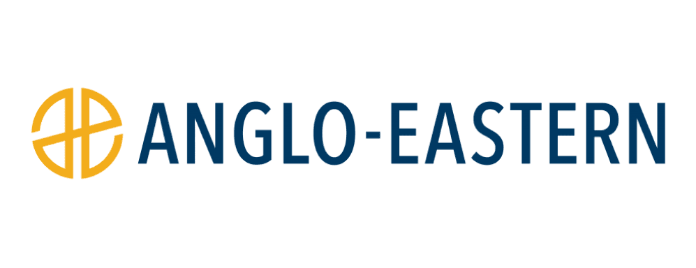 Logo of Anglo-Eastern, featuring a stylized globe and the company name in blue.