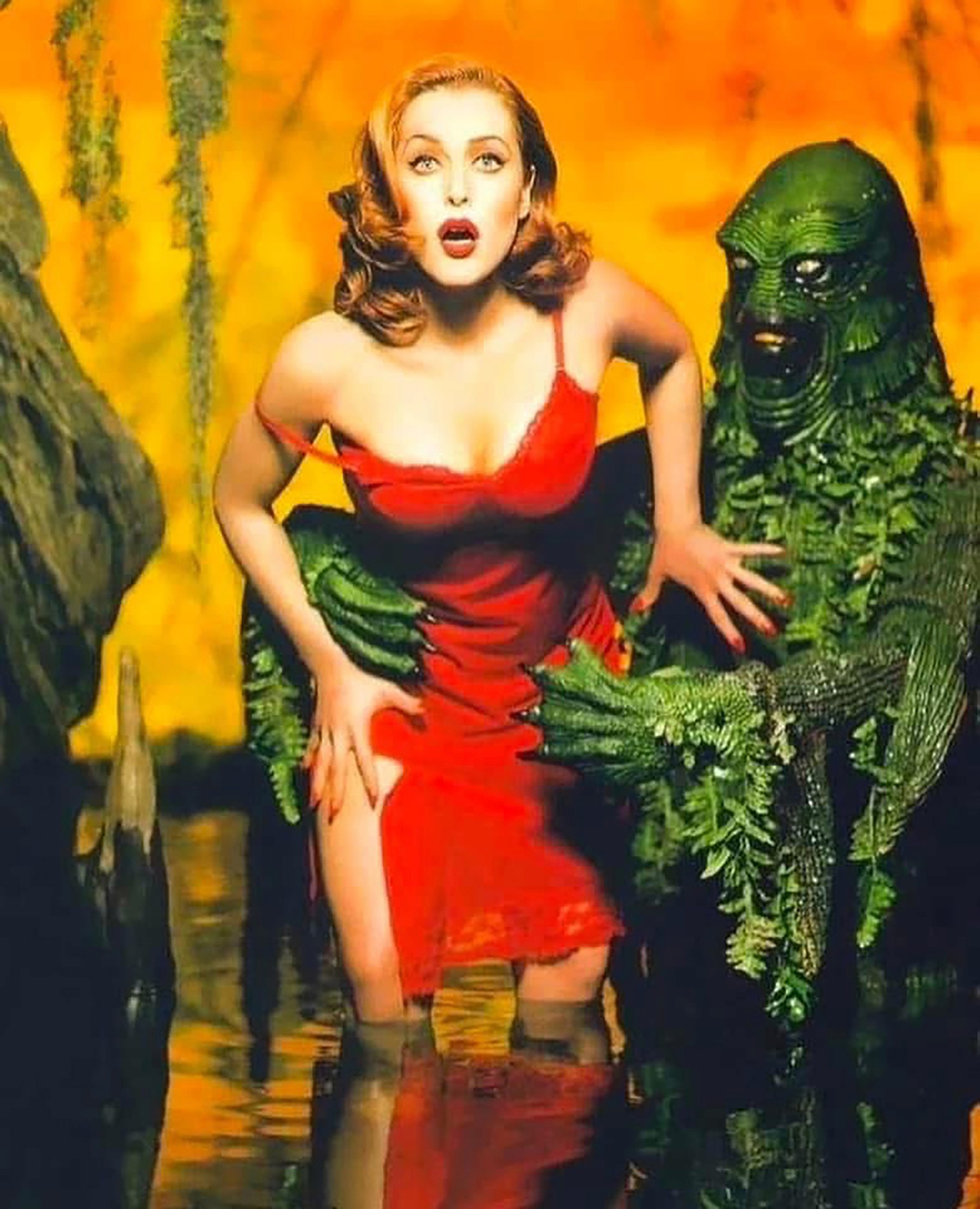 A photo by David LaChappelle from a 90's X-Files promo photoshoot