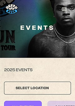 Detty Dec Fest events page UI— digital platform design, MetaCraft.