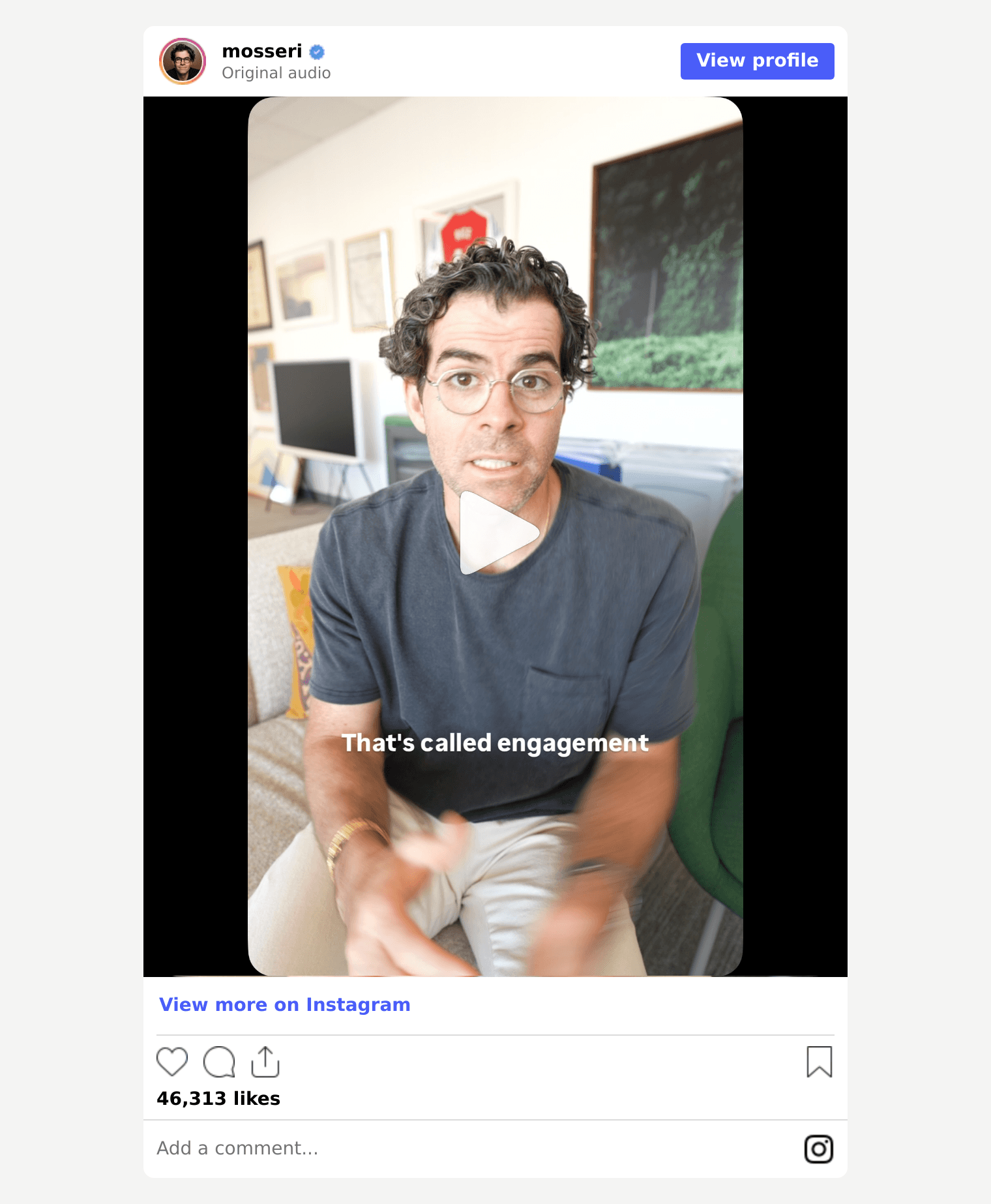 Instagram video by Adam Mosseri, Part 2 of his ranking series
