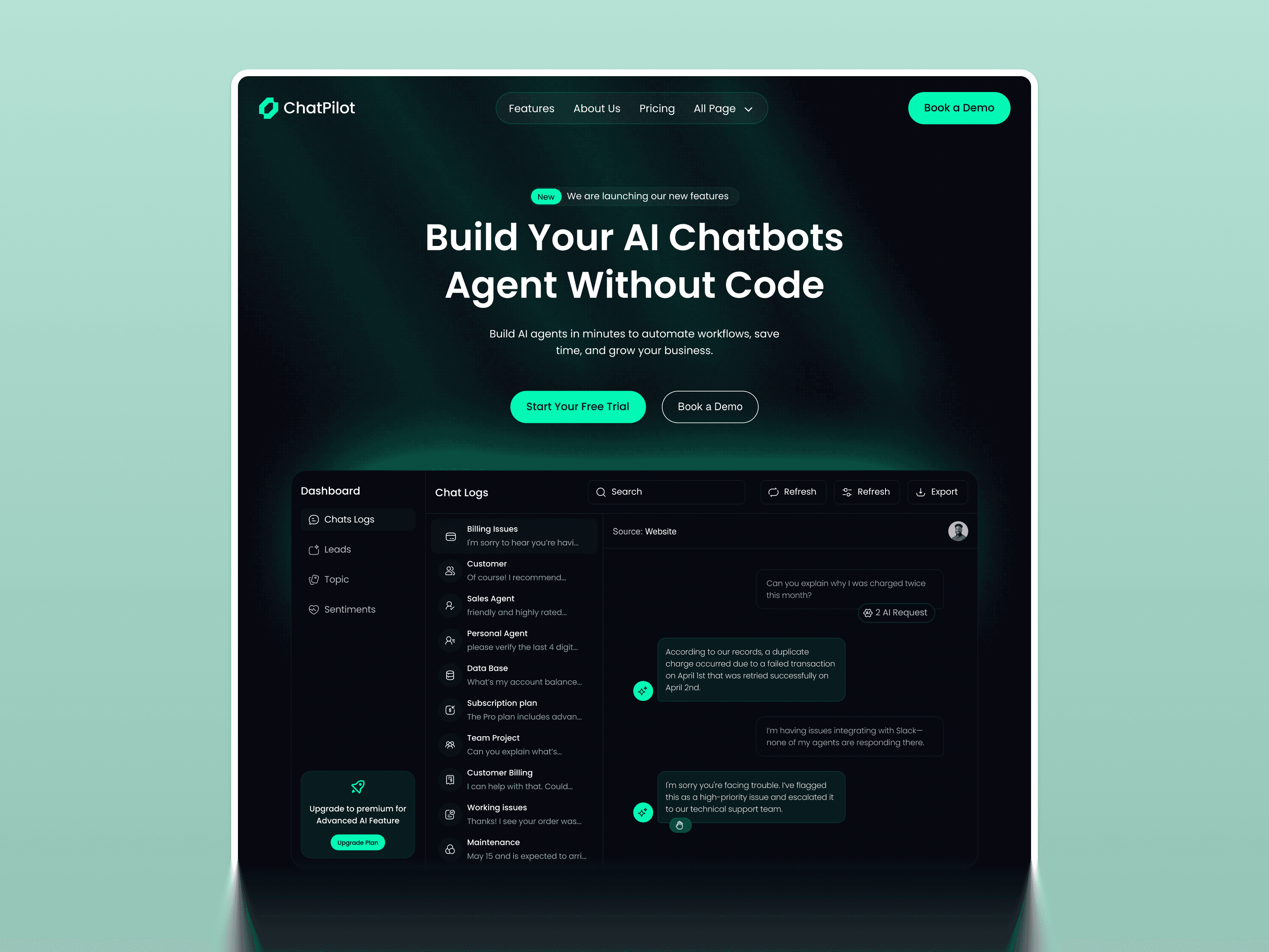 webflow SaaS Template
