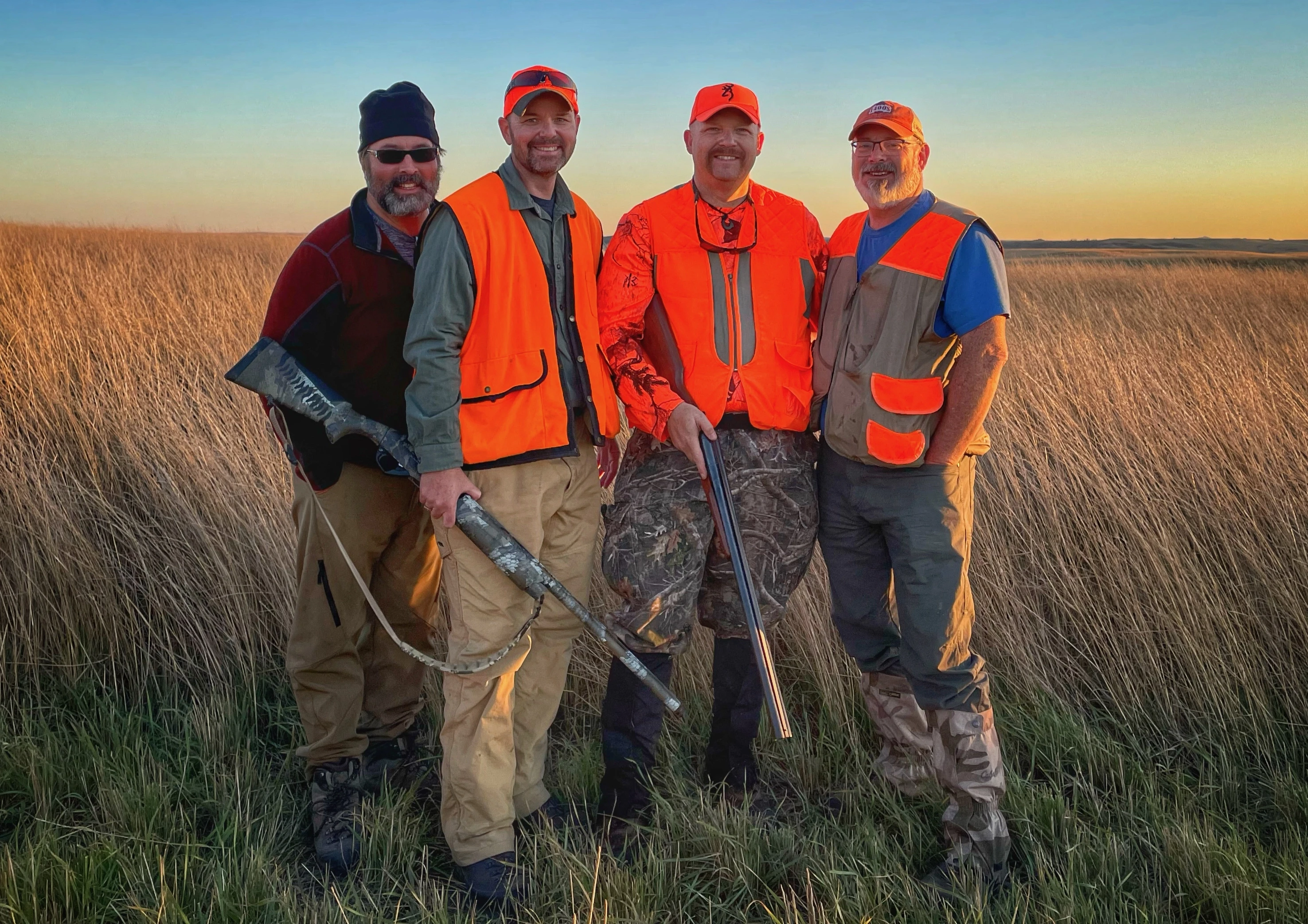 Group standing together outdoors
