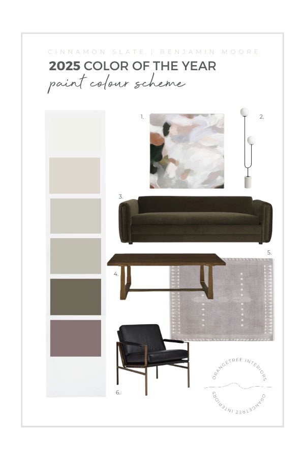 2025 Paint Color of the Year Benjamin Moore Cinnamon Slate
