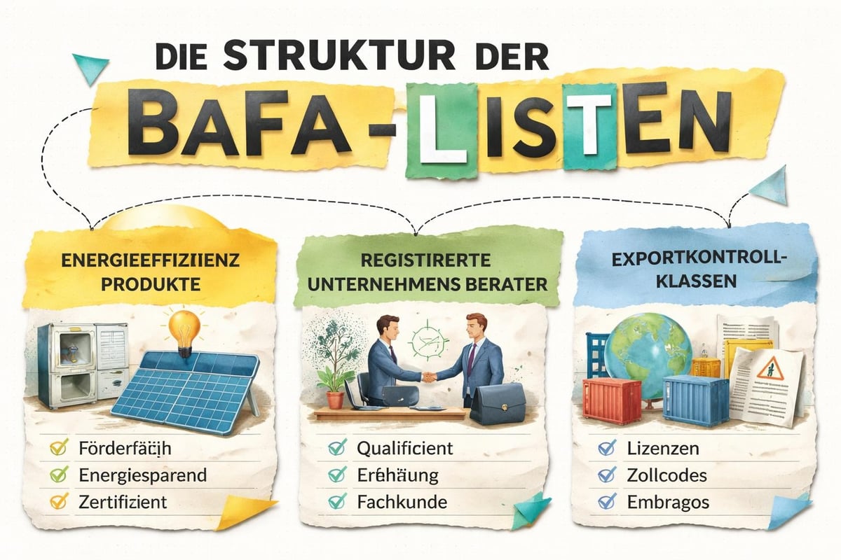 BAFA List Kategorien