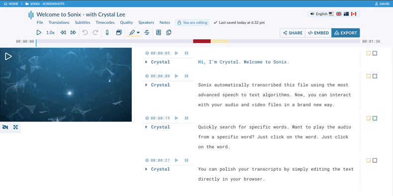 sonix interface